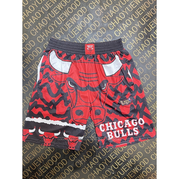 Short Chicago Bulls Mitchell & Ness Rouge Noir